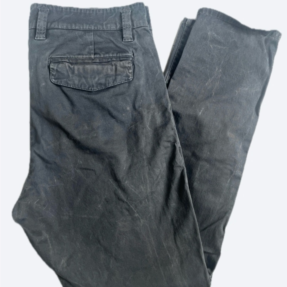 John Varvatos Charcoal Flat Front Chinos Sz 34